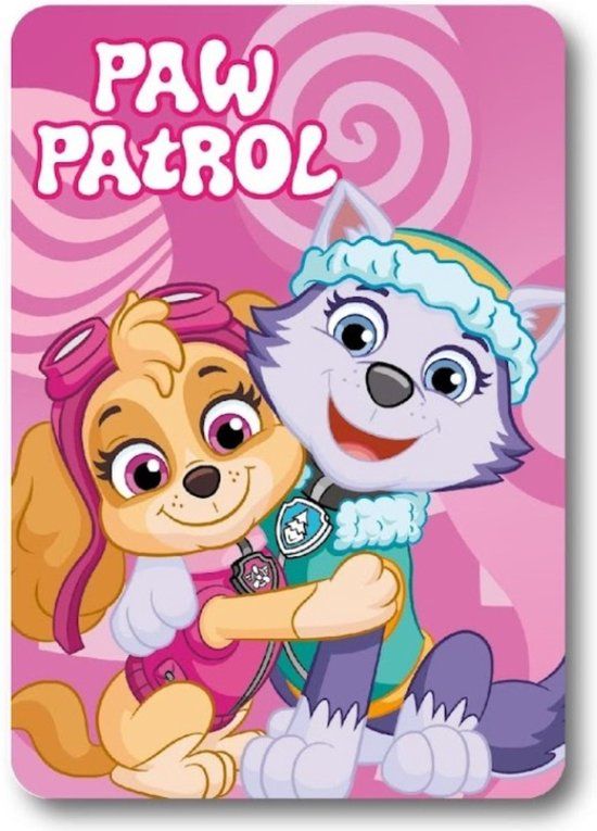 4KidsOnly Paw Patrol Fleecedeken - Skye en Everest