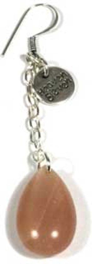 Heaven Eleven - Dames oorbel - Hanger met druppel van Sunstone - 8719322172532