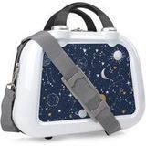 Toilettas Skpat Vanity Case Rigide - Trousse de Toilette Femme Voyage - Trousse de Toilette Grande Capacité Légère et Résistante