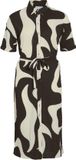 VILA VIZEYA ZERA 2/4 MIDI SHIRT DRESS/DFS/1 Femme Robe L Polyester Coffee Bean