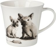 Koffie-/theekop Goebel Koffie / Thee Mok Dikke vrienden Peter Schnellhardt Porselein 350ml