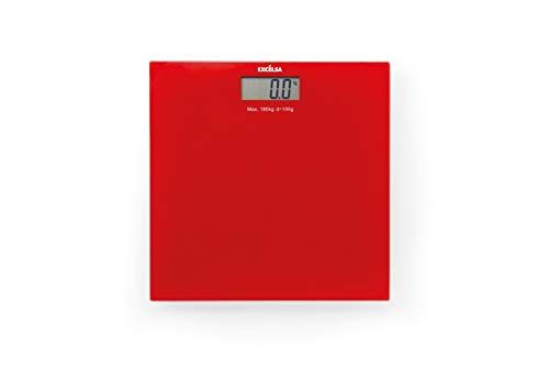 Excelsa Spa Elektrische personenweegschaal - rood - 30 x 30 cm