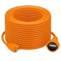 Perel Verlengkabel - 40m - Oranje