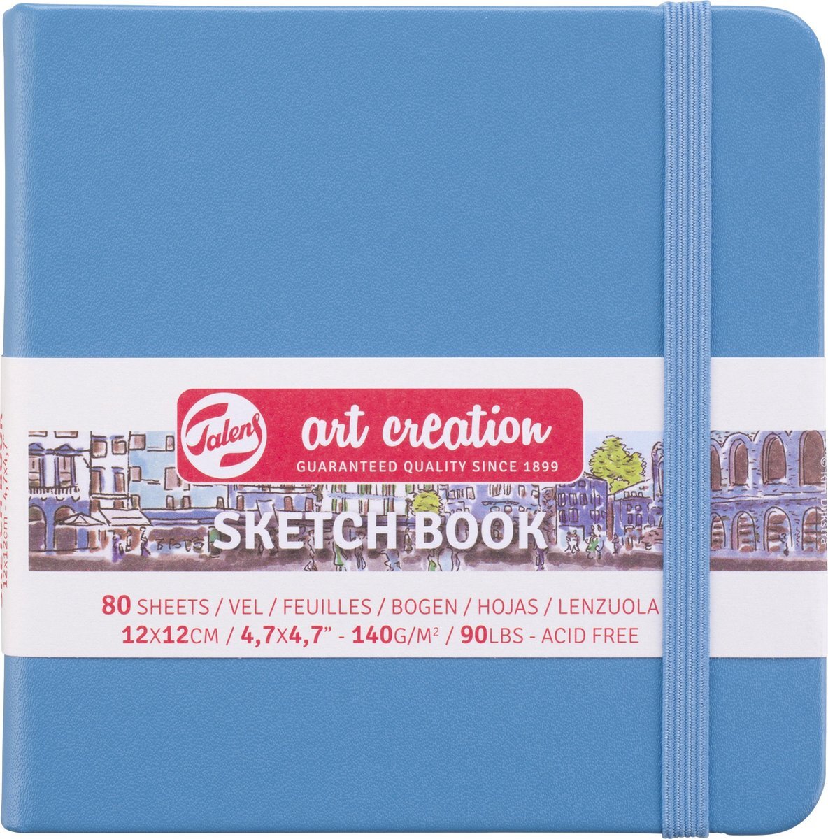 Royal Talens Schetsboek 12x12 cm 140g lake blue