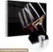 MuchoWow® Peinture sur verre 90x60 cm - Peinture acrylique sur verre - Verre à vin - Vin - Alcool - Photo sur verre - Peintures