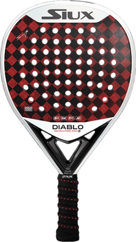 Siux Diablo Revolution Pro 3 Padel Racket - Rood - Druppelvormig