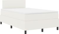 vidaXL Boxspringbed Crème en Wit 120 x 190 cm Corduroy stof