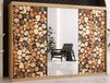 DREMBO Armoire DREMBO 3 portes coulissantes 250 cm chêne artisan avec miroir