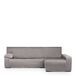 Eysa Luz Bankhoes voor chaise longue mini, met lange mouwen, rechterkant, voorkant, grijs