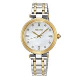 Seiko SRZ532P1 Dames Polshorloge Analoog Quartz Zilverkleurig Staal 30 mm