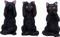 Nemesis Now Three Wise Felines beeld zwart Kunststof Unisex