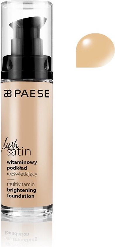 Paese Lush Satin Multivitamin Brightening Foundation - 31 Warm Beige - 30ml