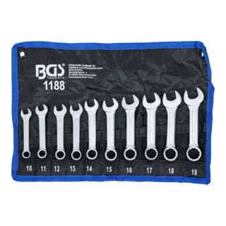 BGS Ringsteeksleutelset Extra Kort SW 10 - 19 mm 10 dlg.