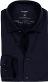 OLYMP Luxor 24/Seven modern fit chemise - bleu marine tricot - Repassage facile - Tour de cou : 40