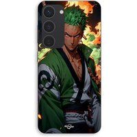 Maniacase Coque Pour Samsung Galaxy S23 One piece Zoro manga anime 3D art