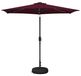 Syfax Tuinparasol met LED-lampen en voet 2,7 x 2,7 m Polyester