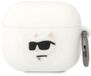 Karl Lagerfeld Choupette - Silikonhülle - 3D-Design - Weiß - Geeignet für AirPods 3