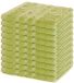 Lavea® Set de 10 Lavettes 30x30 cm | 100% Coton | Serviettes d'invités Souples & Absorbantes | Visage, Bébé, Maquillage, Voyage - Vert tilleul