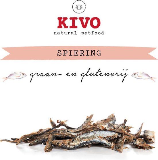 Kivo Petfood Spiering - 200g - 100% Natuurlijk - Graanvrij & Glutenvrij
