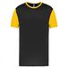 Proact TopTex Group Tweekleurig herenshirt jersey met korte mouwen 'Proact' Black/Yellow - XS