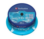 Verbatim 43352 CD-R AZO Crystal Schijven - 25 stuks / Spindel