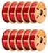 Ultra Silk PLA - filament pour imprimante 3D 1,75 mm - bobine de 10 kg - finition soyeuse - Adapté aux imprimantes 3D FDM et stylos 3D - Rouge