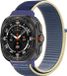 By Qubix Qubix Nylon Loop Bandje Blauw/Roomwit voor Samsung Galaxy Watch Ultra/Ultra 2 47mm