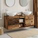 Maison Exclusive - Ensemble de 3 meubles de salle de bain en bois de récupération, dimensions : 129 x 44,5 x 80 cm