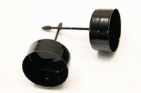HBX natural living Theelichthouder op pin 2 stuks Ø4,5xh9cm zwart