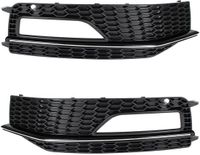 Audi A4 B8 S-LINE Serie - Grilles de pare-chocs avant avec ouvertures antibrouillard - Gauche + Droite - Modèles 2011-2015