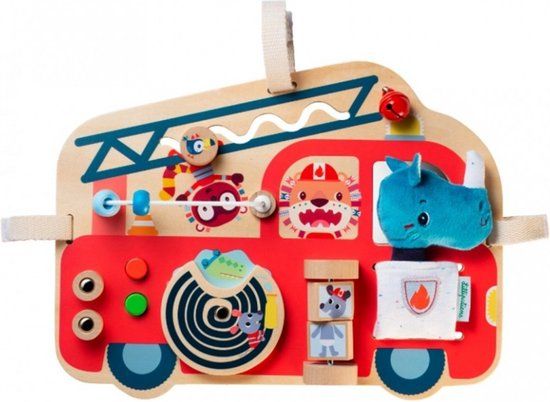 Lilliputiens Brandweerwagen activiteitenpaneel - Multicolor