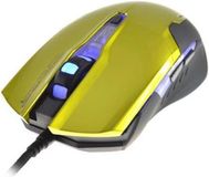 E-blue Auroza G muis USB Type-A Optisch 3000 DPI Rechtshandig Zwart Geel