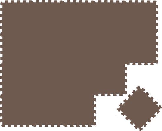 LittleTom 18-delige Puzzelmat voor Baby's en Kinderen - 30x30 Puzzel Speelmat EVA Schuim Mat