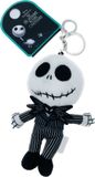 Disney The Nightmare Before Christmas Black and White Plush Keychain