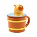 Tierisch Puckator Keramische Mok met Deksel - Capibara, 300ml, Bruin