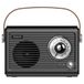 Savio RS-01 Radio portable FM avec Bluetooth et AUX - Noir