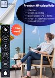 Hr-folie Zonwerende Raamfolie met Spiegeleffect - Reductie UV Straling 99% - 152 x 300 cm - Donkerzilver - Zelfklevend