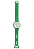 Hip Hop Analoog horloge groen / wit