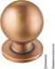 VEVOR Meubelknoppen, 12 Stuks, 25 mm Zinklegering Kastknoppen, Knop, Massieve Keukenknoppen, Ladeknoppen met Schroeven voor Badkamer, Kasten, Laden, Keuken, Antiek Messing