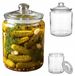 EstiloHome : pot de conservation de 6 litres avec couvercle - pot hermétique pour farine, riz et cornichons