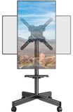 Support TV - Mobile sur roulettes - 23 à 60 pouces - Inclinable et pivotant - 35 kg