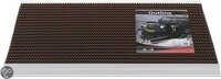 HAMAT Outline Door Mat - Brush Mat - 50x80 cm - Aluminum Profile - Brown