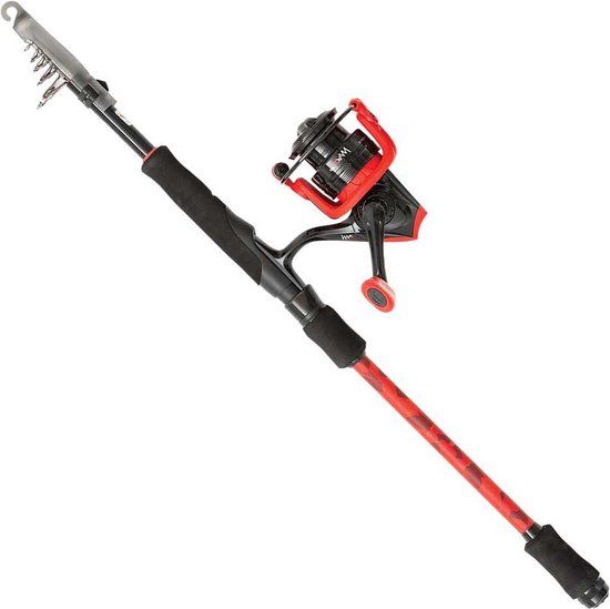 Abu Garcia Max X Telescoophengel + Molen - 1.80m - 2-12gr - Roofvis - Werphengelset