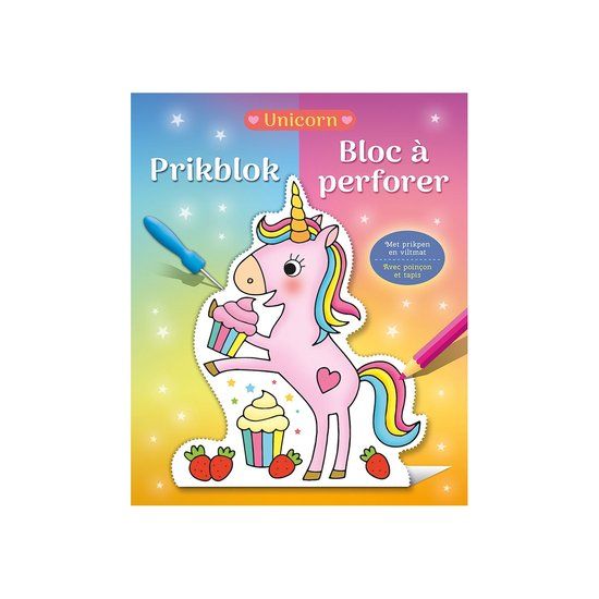 Prikblok Centrale Uitgeverij Deltas Prikblok Unicorn / Bloc à perforer Unicorn