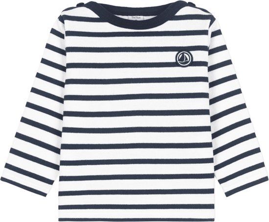 Petit Bateau Mariniere - Blauw - Kinderen - Unisex - Lange mouw - Gestreept