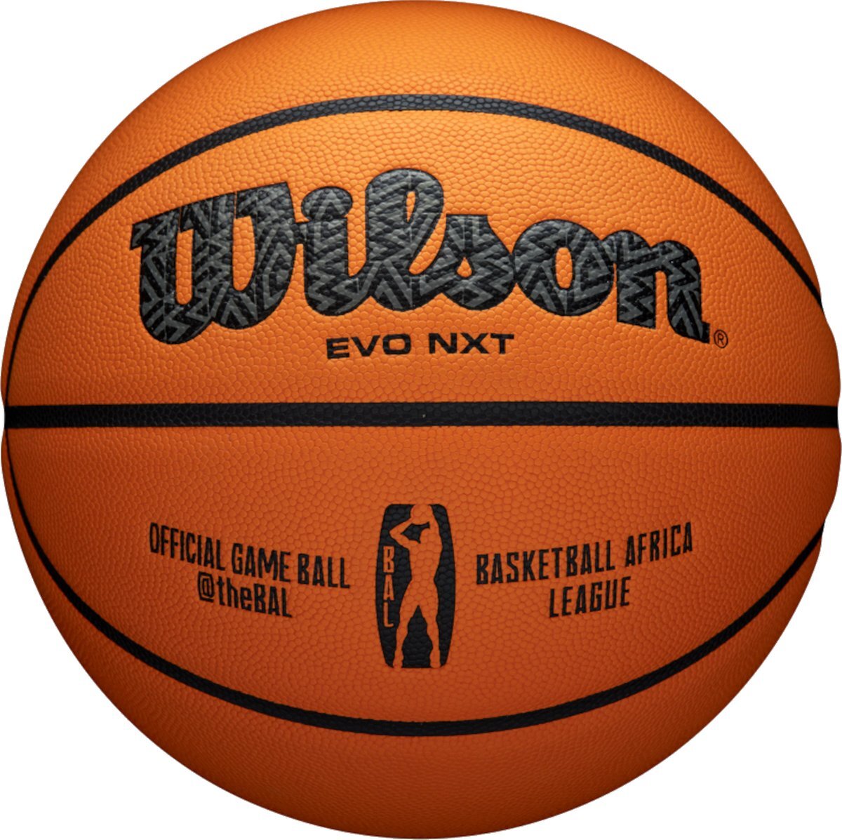 Wilson EVO NXT Africa League Official Game Ball WTB0900XBBA, Unisex, Oranje, basketbal, maat: 7