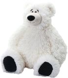 Wild Republic knuffel ijsbeer - wit - 40 cm - zittend - pluche