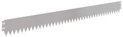 Bordure de gazon 50 pièces 103 x 10 cm Stainless Steel argent