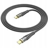 Hoco U121 USB-C naar USB-C Kabel 60W 1.2m Zwart