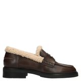 Manfield leren loafers - bruin